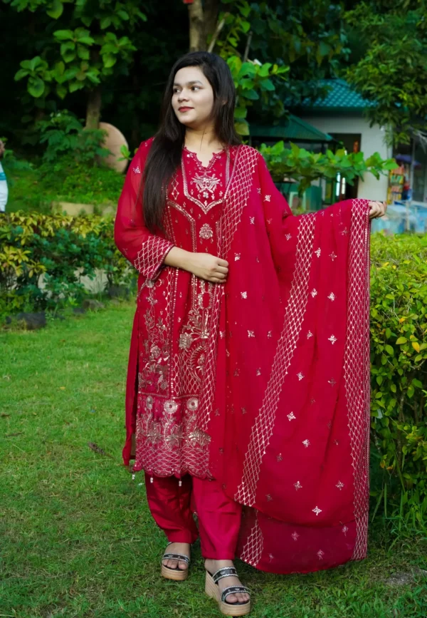 Pakistani Party Dress. - Image 2