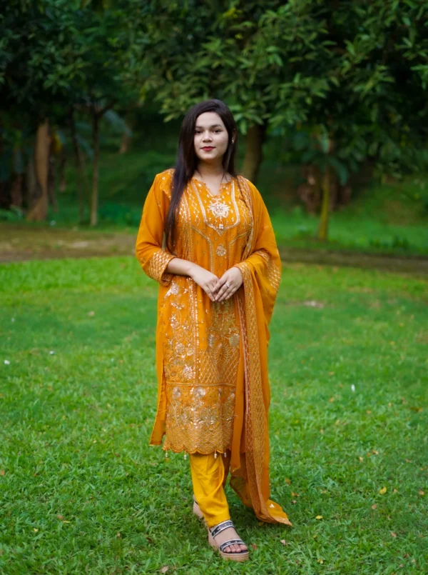 Pakistani Yellow Dress.