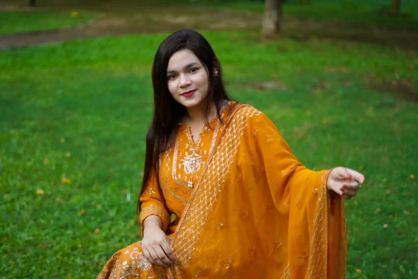 Pakistani Yellow Dress. - Image 3