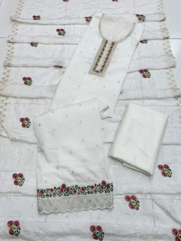 Upto 10% OFF! Indian Sequence Panjabi (Light Blue) - Image 3