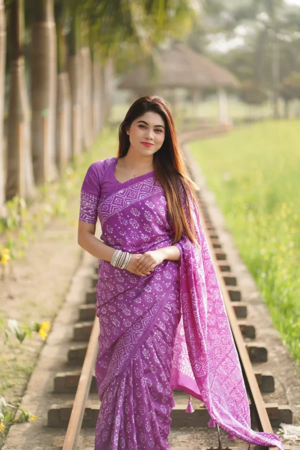 Falgun Batik Silk Sharee