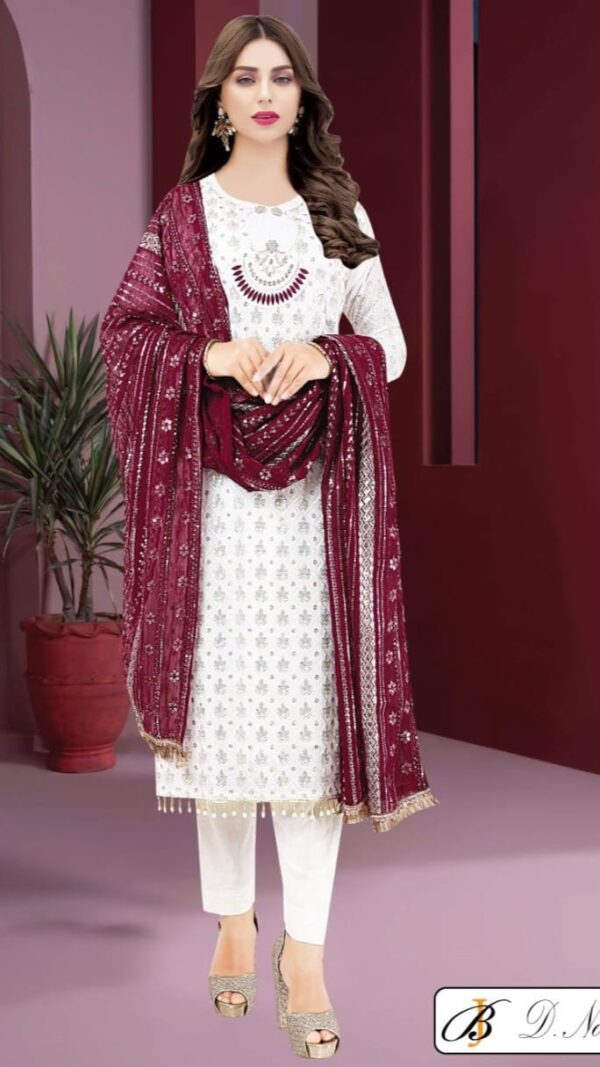 Padmaja Party Dress. - Image 2