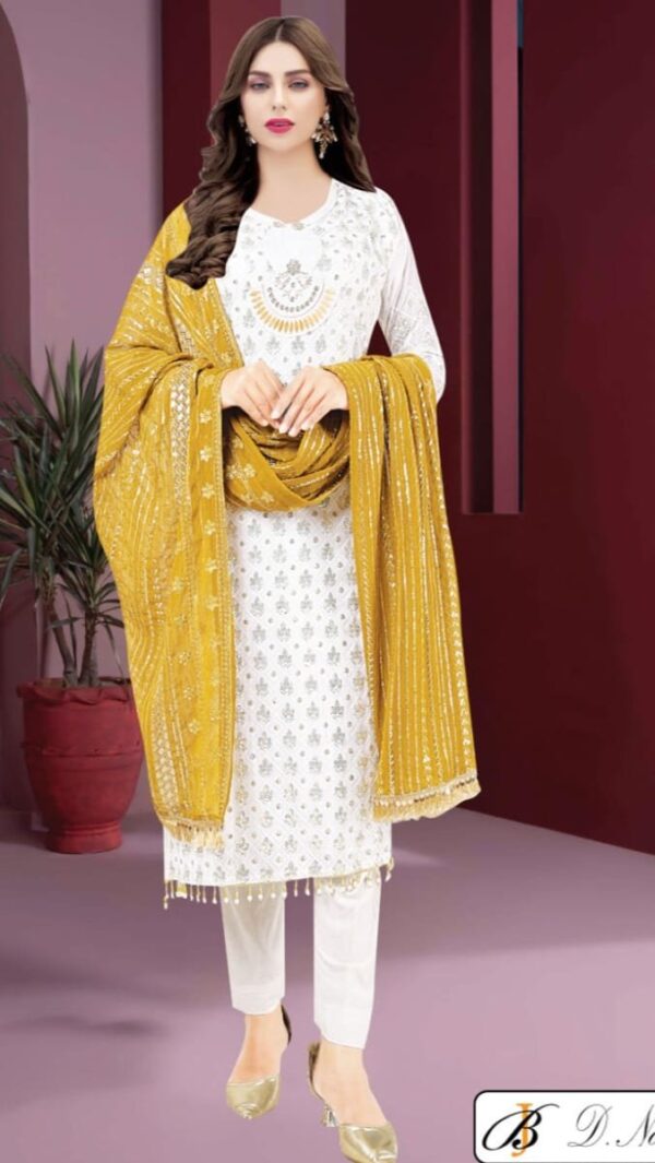 Padmaja Party Dress. - Image 4