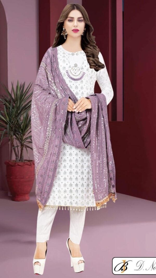 Padmaja Party Dress. - Image 8