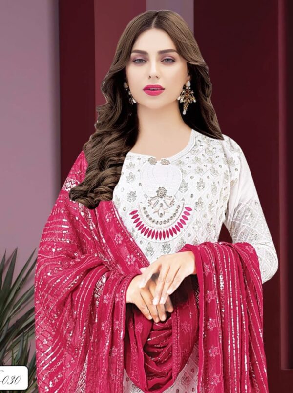 Padmaja Party Dress. - Image 7